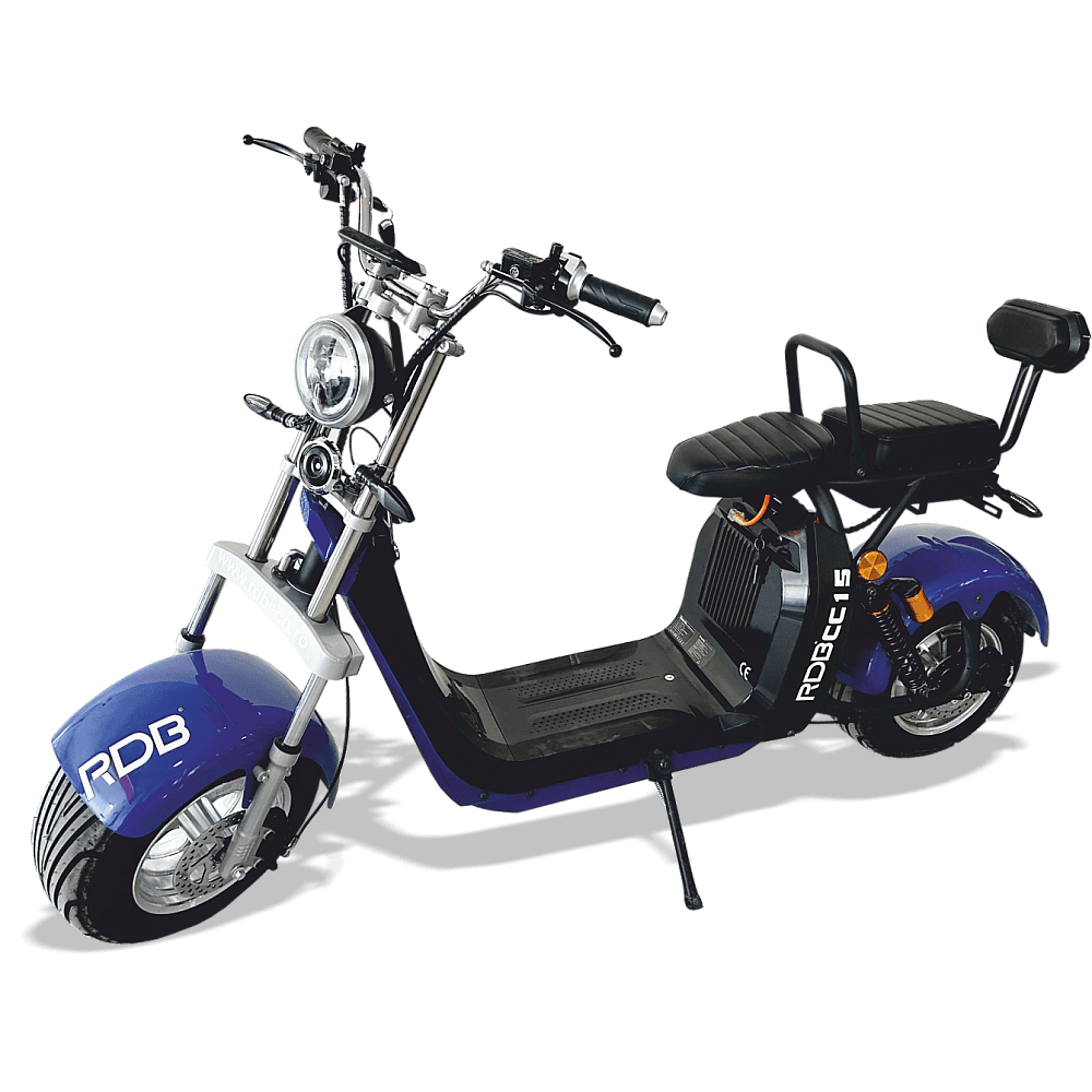 Scuter electric RDB CC15, 2000W, viteză 25 km/h, ideal pentru deplasări rapide și fără permis.
