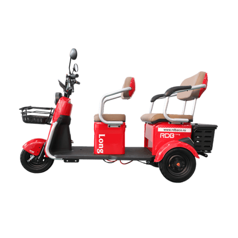 Triciclu electric RDB Long, 2000W, viteză 25km/h, ideal pentru deplasare urbană.